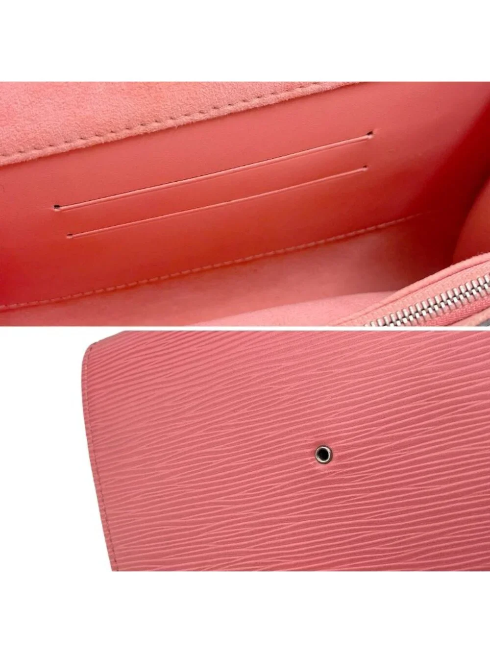 Louis Vuitton Epi Pochette PM 2-Way Shoulder Clutch Leather Corail